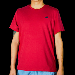 Camiseta Roja Adidas Essentials Logo