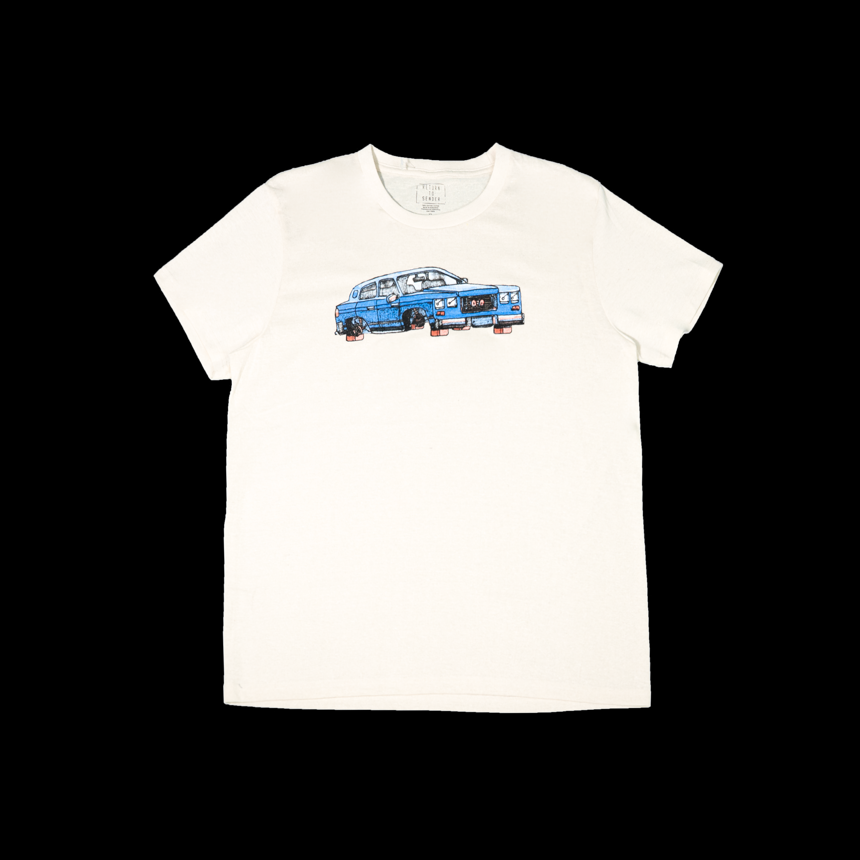 Gráfica Beige – Ilustración Auto Clásico